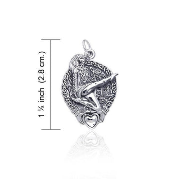 Celtic Knotwork Claddagh Irish Dancer Silver Charm TCM036 - Jewelry